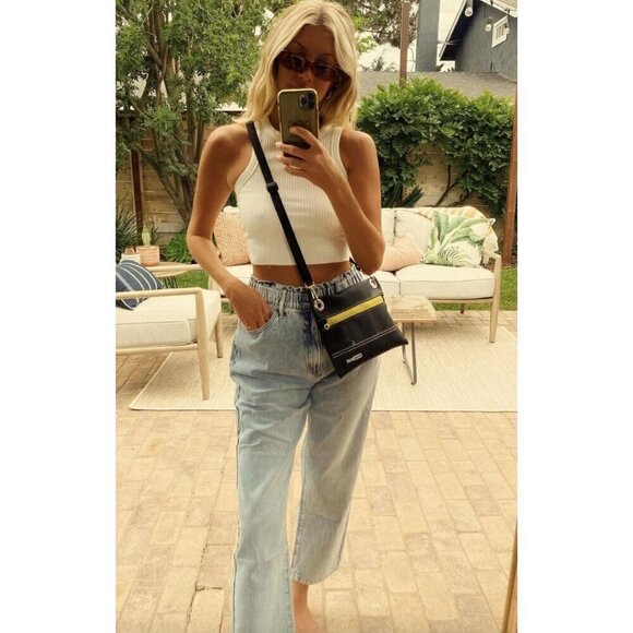 SHOW ME YOUR MUMU Emilia Elastic Waist Mom Jeans Blue Womens Size Medium - Picture 2 of 13